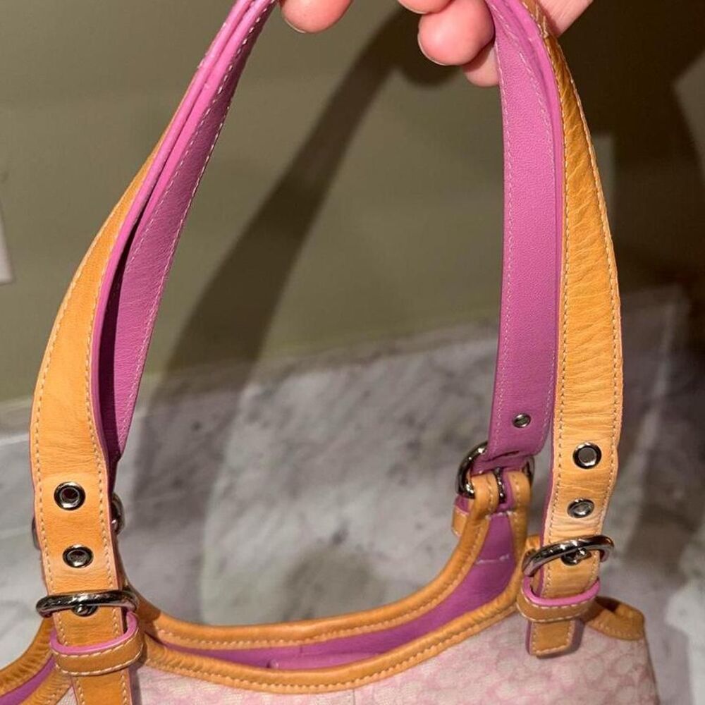 Vintage Coach Signature Pink Hobo Bag (style number 7025) rare - Picture 6 of 8